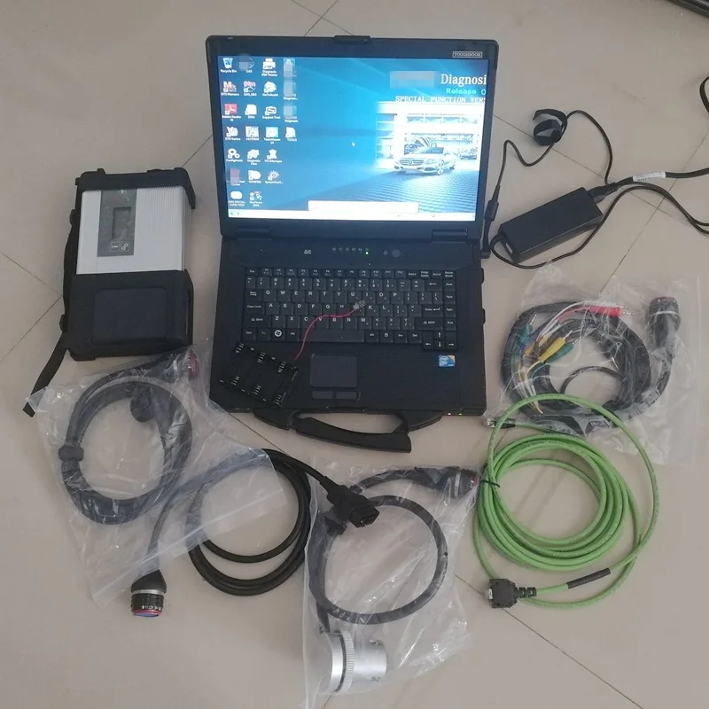 MB STAR C5 автомобильный диагностический CF52 PC I5 8G wifi подключение готов к использованию SD Подключение C5 автомобильный диагностический сканер с программным обеспечением V12