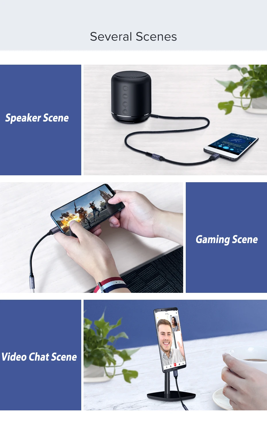 Adattatore 2 In 1 Tipo C: Aux + Carica Per Samsung S20/S20+ E Altri - Yellowprice
