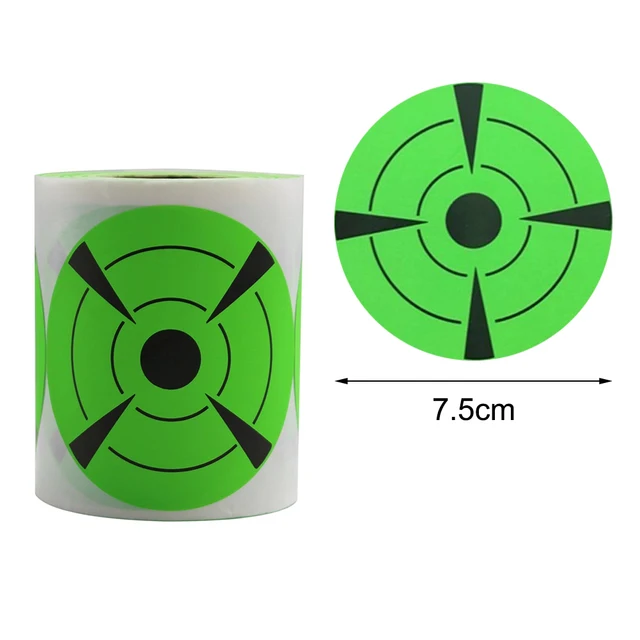 US $4.45 125Pcs/roll Outdoor Shooting Practice Targets Stickers Black Green 7.5 cm Splatter Target Shooting 