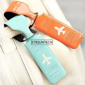 

100pcs/lot Suitcase ID Address Holder Letter Baggage Boarding Tags Portable Label Travel Luggage Tag Cover YT0099