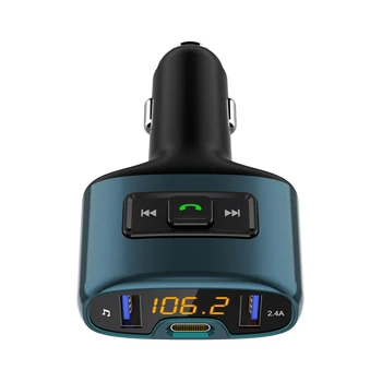 自動車のbluetooth 4.2 ワイヤレスラジオプレーヤーシガーライター電話充電器