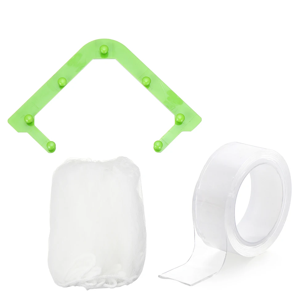 Tri-Holder Filter Sink Strainer Bag Leftovers Garbage Storage Rack Kitchen Hanging Fine Mesh Net Holder