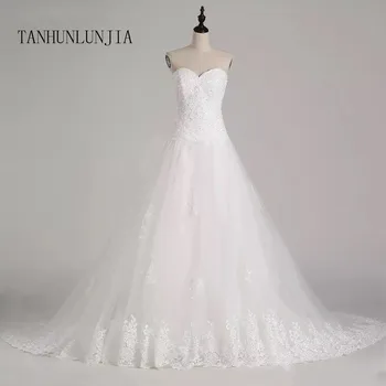 

2020 lace flower Sweetheart White Ivory Fashion Sexy Wedding Dresses for brides plus size maxi size 2-26W