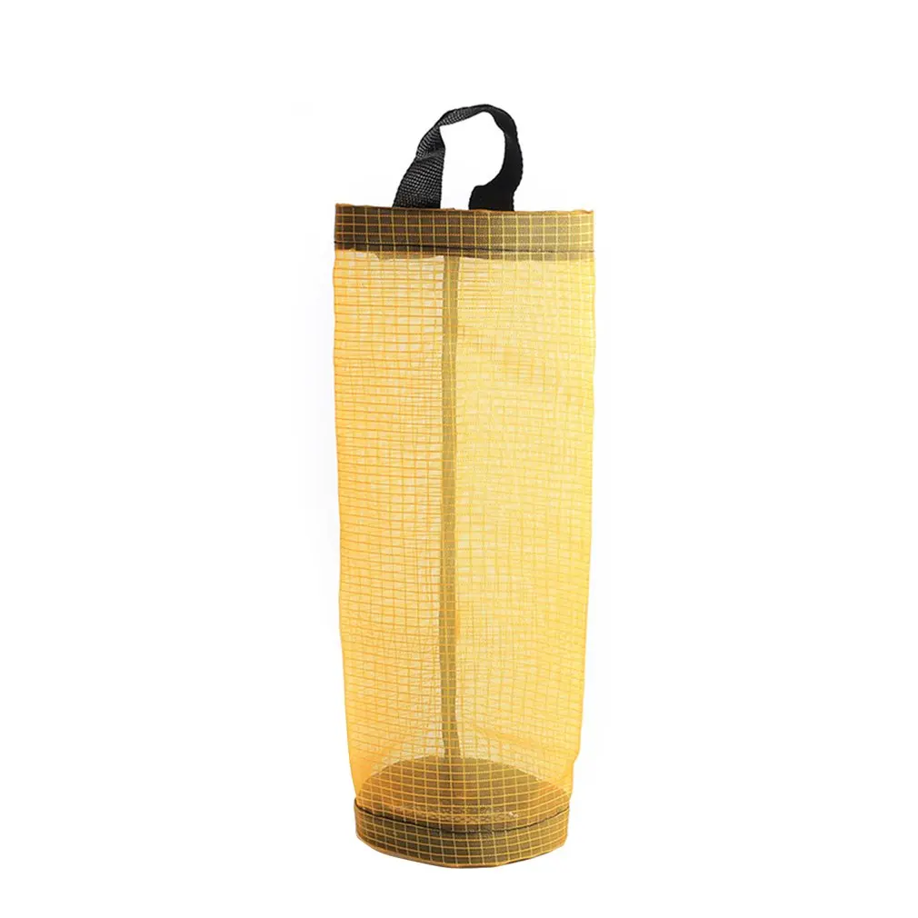 

Wall Hanging Breathable Transparent Mesh Garbage Bags Storage Holder Storage Bag Kitchen Organizer Dispenser Kitchen Tools