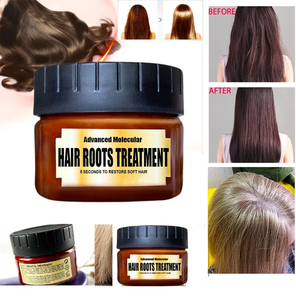 Hair Mask Hair Detoxifying Advanced Molecular Hair Roots Treatmen 60ML Recover Elasticity Hair#8.17