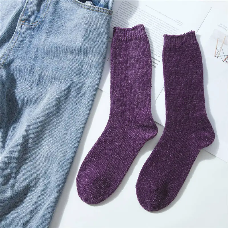 1 KingDeng Harajuku стиль женские носки теплые Носки женские хлопок Funny Socks радужные носки с коноплей сапоги чулки носки набор - Цвет: 1