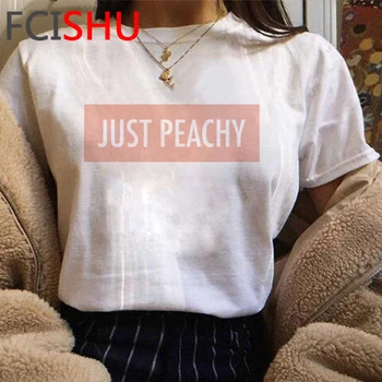 

Kawaii Peach Aesthetic Tshirt Women Funny Cartoon Peachy T-shirt Cute Anime Graphic Summer Tshirt Plus Size Top Tees Female