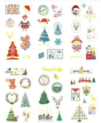 20set/1lot Kawaii Stationery Stickers Diary Forst Christmas Decorative Mobile Stickers Scrapbooking DIY Craft Stickers - Color: ShengDanYeChuanShuo
