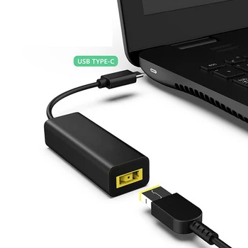 

Power Charger Cable Durable DC Square Plug Female To Type C USB Portable Adapter Jack Connector Converter Accessories For Lenovo
