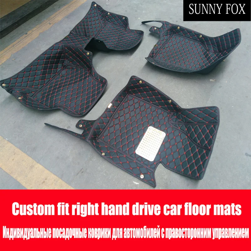 

Right hand drive/RHD Case for Toyota Camry Corolla RAV4 Mark X Crown Verso Cruiser car-styling leather Anti-slip carpet liners