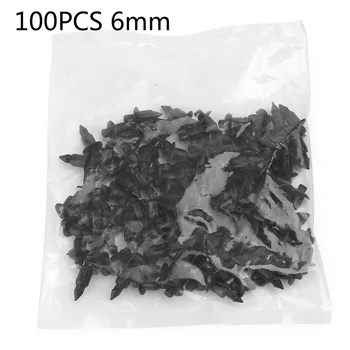 

Panel Car Fasteners Rivets Clips For Suzuki Black 100x 100pcs/set 6mm Plastic