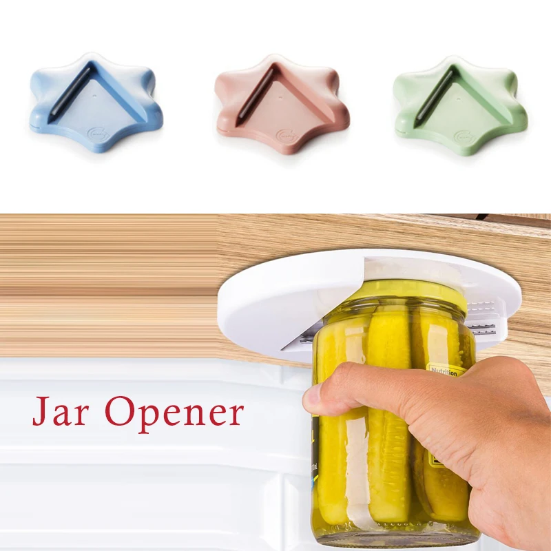 The Grip Jar Opener Under Lid Opener Opens Any Size Type of Lid