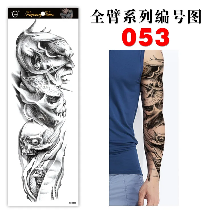 

Cool Pattern Adhesive Transfer Temporary Tattoos Cool Sticker Fake Decal Art Back Leg Large Arm Party