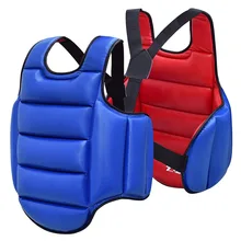 Taekwondo Chest Guard Boxing Kickboxing MMA Body Protector WTF Reversible Rib Shield Armour Target Training Uniform Adult Child new taekwondo back protector target boxing protector wushu sanda training exercise chest thai protector