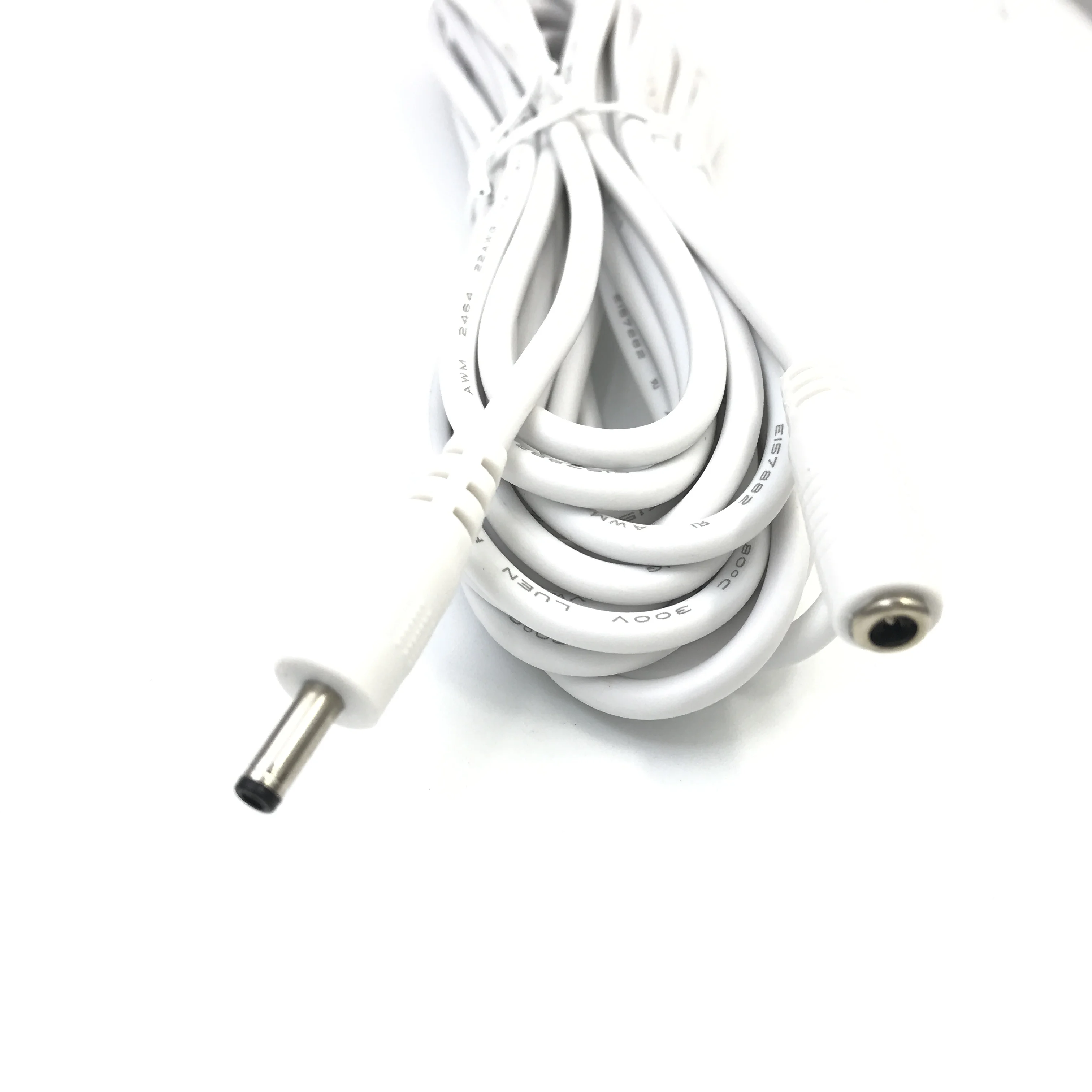 White 5V DC Power Extension Cable DC3.5*1.35 Female To Male Plug Power Pord 1m/1.5/3/5m 22AWG