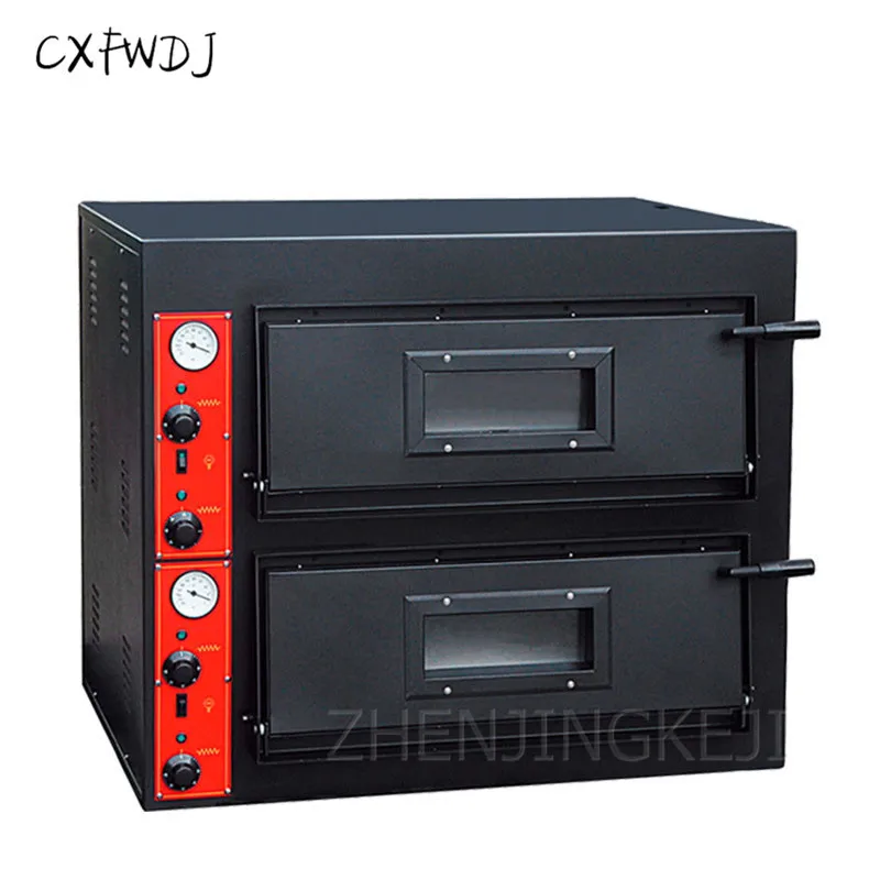 BS-662h Commercial Oven Two-layer Two-plate Toast Cake Multi-Function Large-capacity Double-layer Electric Pizza Oven