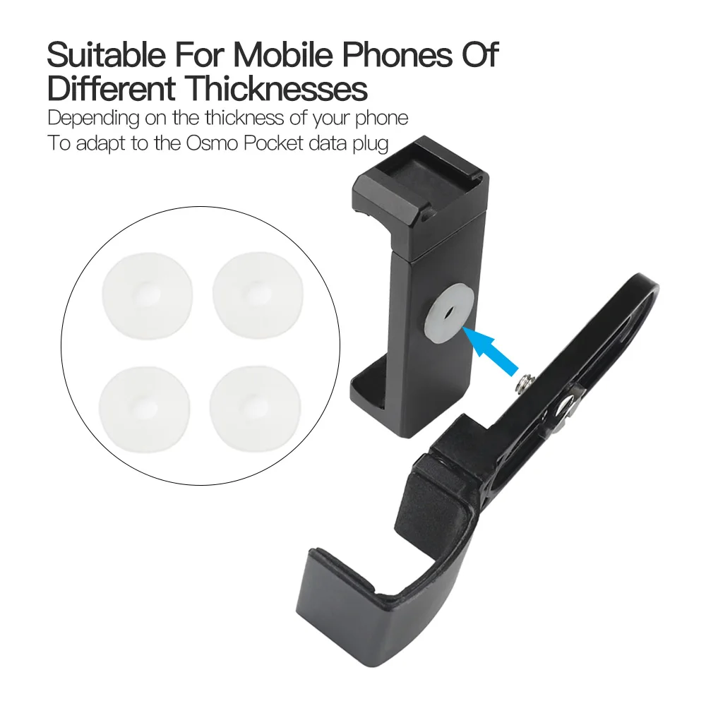Алюминиевый сплав Магнитный держатель для мобильного телефона для Dji Osmo карманные аксессуары встроенный 1/4 отверстие для винта с штативом микрофон вспышка