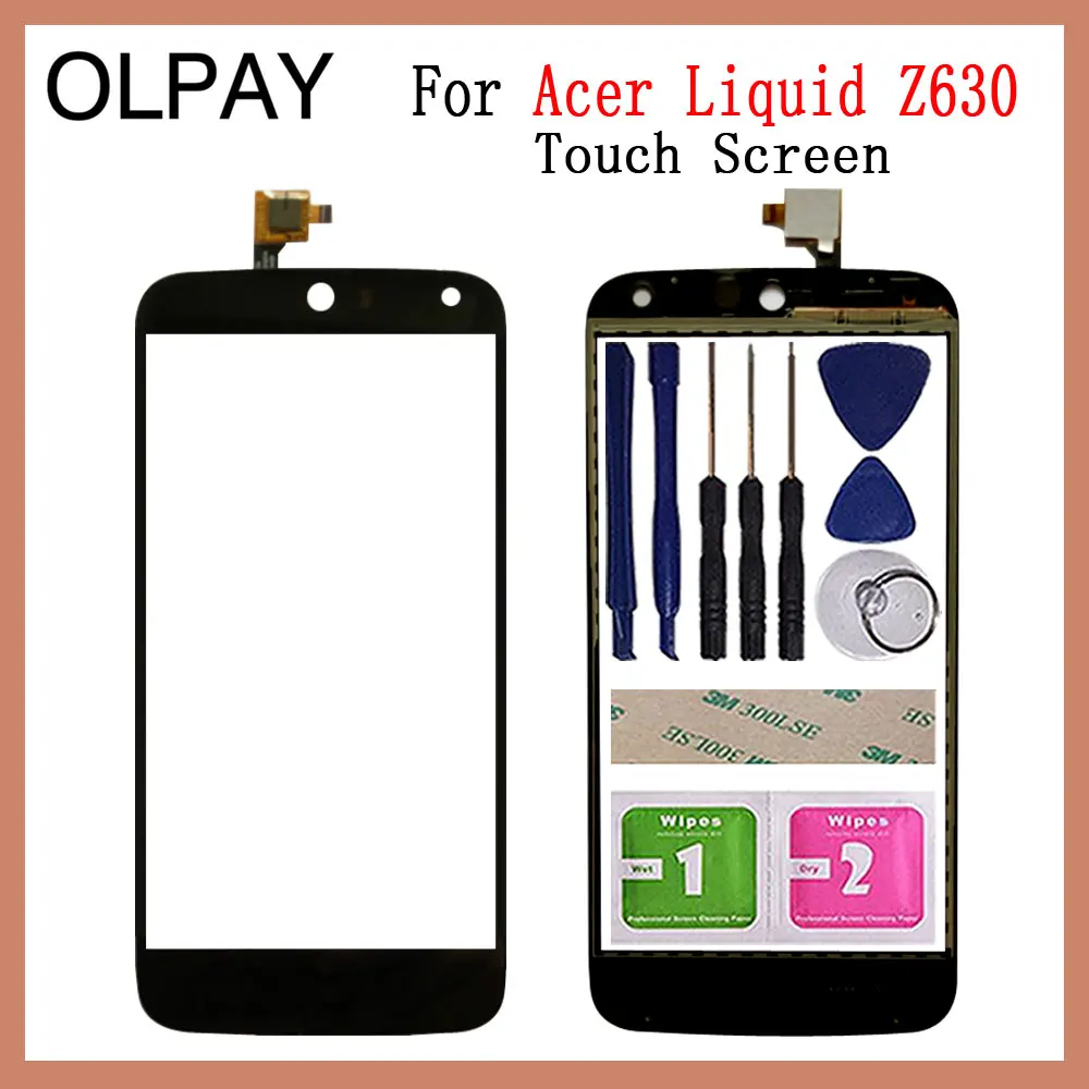 Мобильный телефон сенсорный экран для acer Liquid Z630 5,5 ''дюймовый сенсорный экран стекло дигитайзер панель объектив сенсор стекло Ремонт