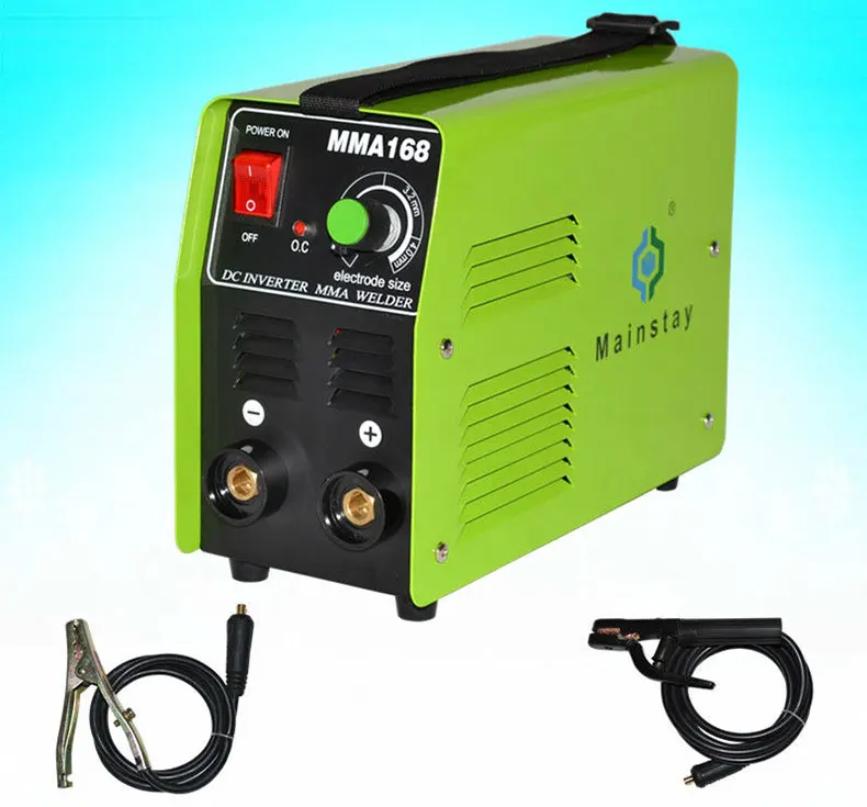 Máquina de soldadura portátil MMA168, soldador de arco, uso doméstico 150A con certificado CE