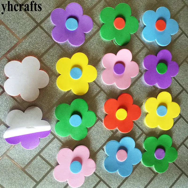 24PCS big flower 1 упаковка/Партия. Набор для скрапбукинга с изображением животных на ферме. Ранние развивающие игрушки для детского сада художественные поделки игрушки ручной работы howework DIY - Цвет: 24PCS big flower