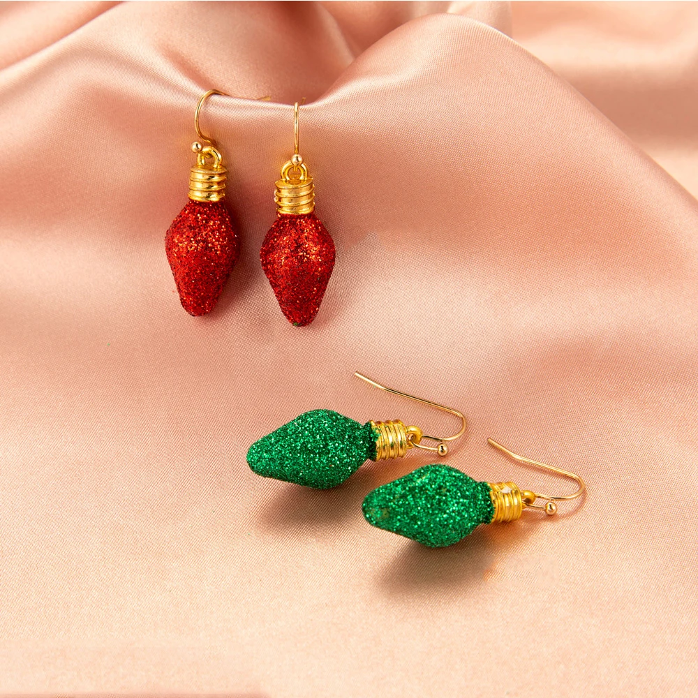 Серьги подвески для женщин и девушек ювелирные украшения на Рождество с