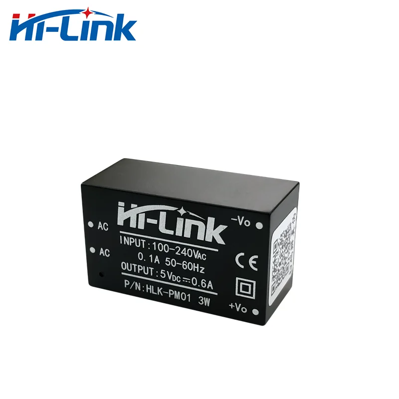 하이 링크 240 개/몫 HLK-PM01 220V 5V 3W 600mA 스텝 다운 절연 스위칭 전원 공급 장치 모듈 AC DC 컨버터