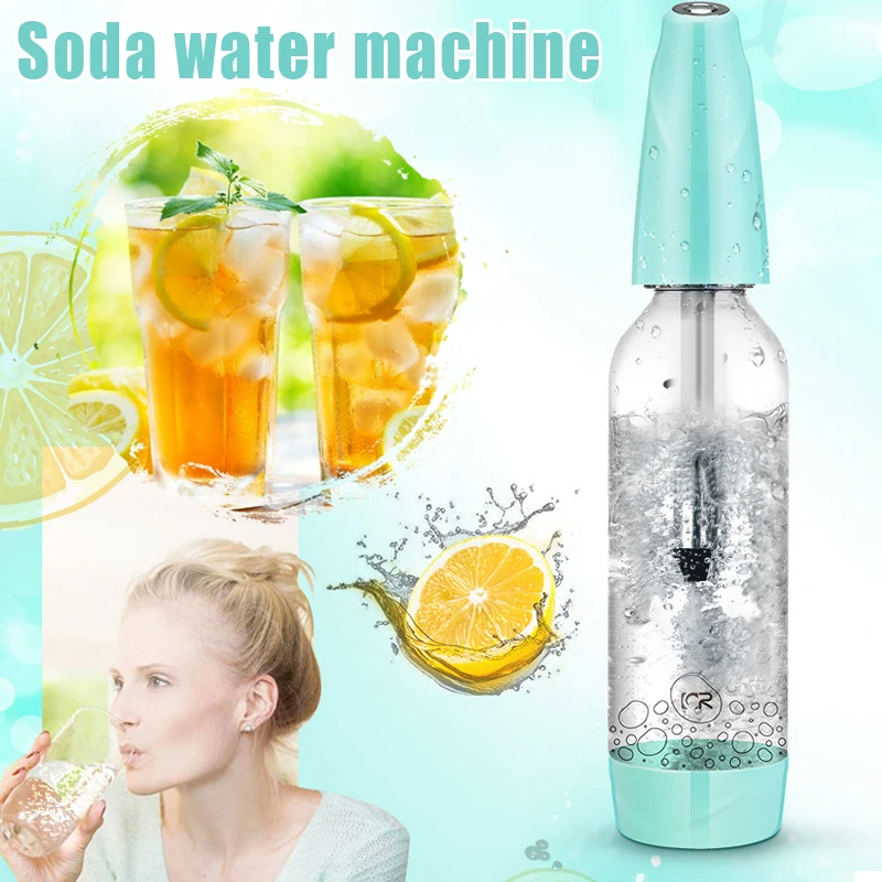 

Portable Soda Bubble Machine DIY Sparkling Carbonate Water Maker for Home Summer Drinking WHShopping