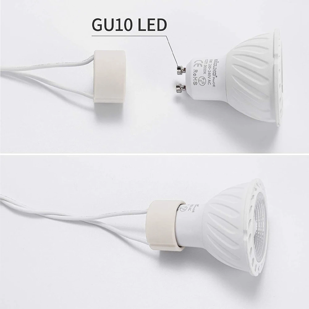 Lamp Holder Lamp Bulb Holder Lamp Base Lamp Socket Adapter LED Lamp Base DIY Lighting Accessories 20pcs /Lot GU10 Lamp Socket Holder Base Adapter Wire Connector Ceramic Socket For GU10 LED Bulb And Halogen Light Accessory