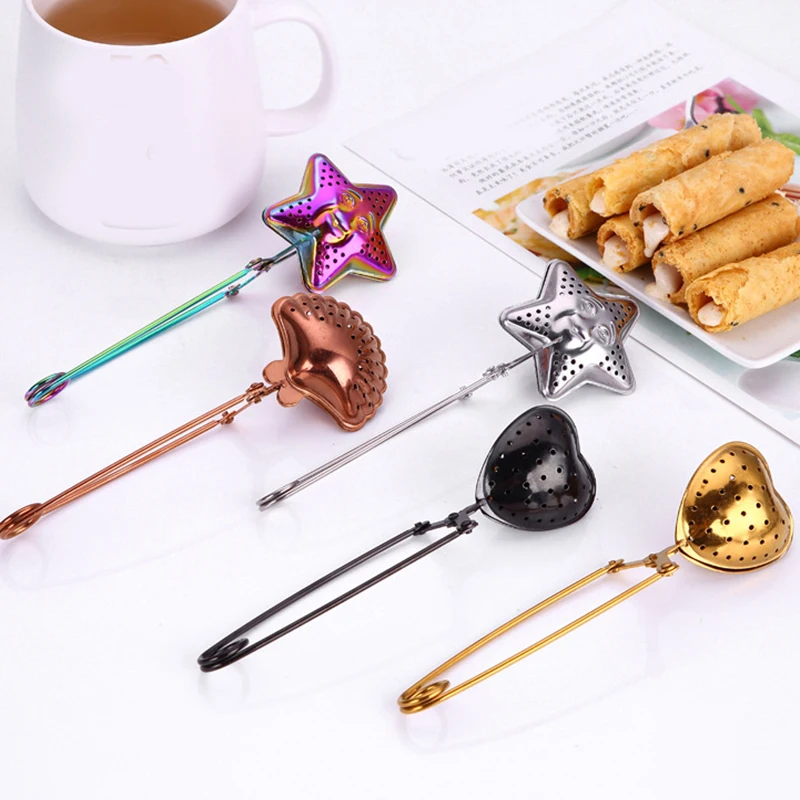 Stainless Steel Tea Infuser Filter residue tea leaking tea strainer Kitchen Gadgets tea bag tool Tea Filter Sphere Filter