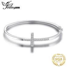 Jewelrypalace 0.7ct кубического циркония крест браслет из чистого 925 серебро Модные украшения для Для женщин браслет