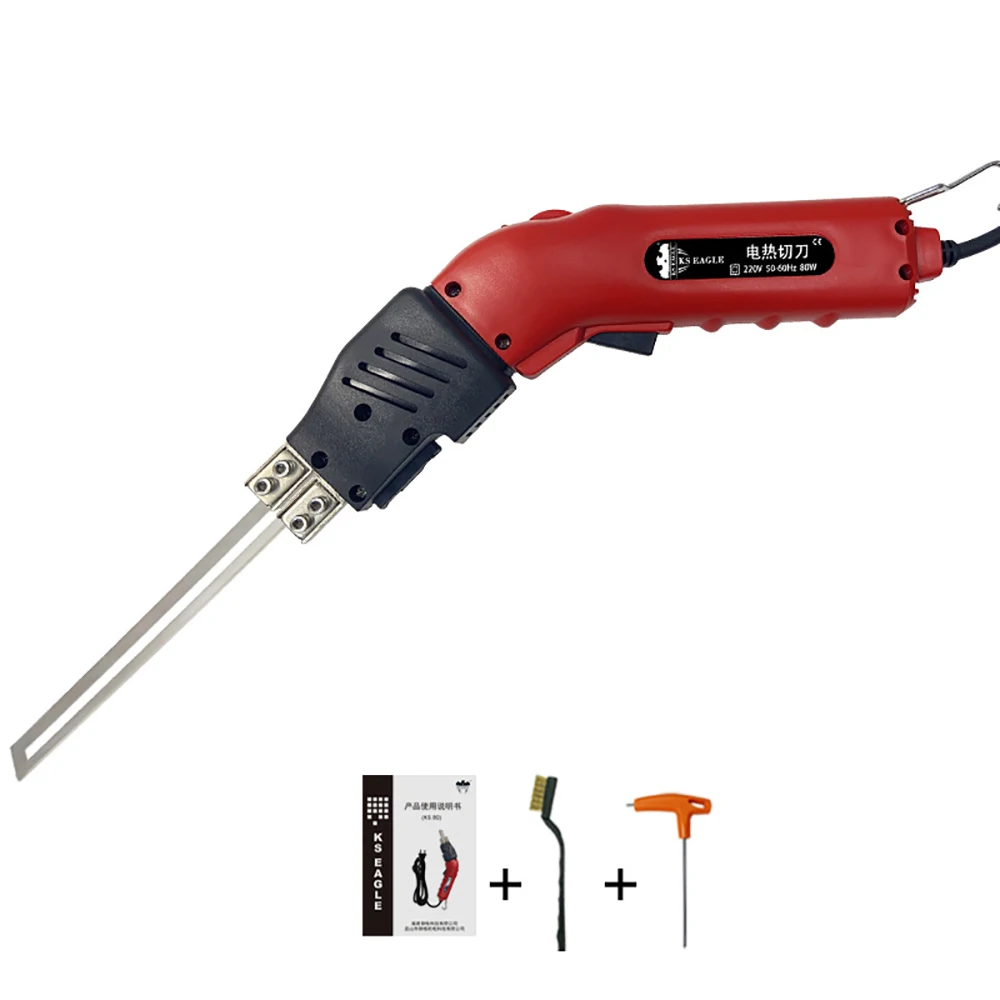 

220V Electric Cutter Styro Foam Sponge Air-Cooled Cutting Machine Adjustable Hot Knife Cutter Tool 250W with 25CM Straight Blade