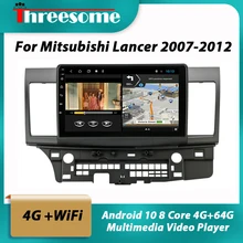 Android 10 8 Core 4G + 64G 2 Din автомобильное радио для Mitsubishi Lancer 2007 2012 сеть WiFi