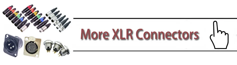50 шт./лот XLR Сделано в Китае Металл Корпус чехол