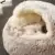 Плюшевая Круглая Кошачья Кровать Кошка Теплый Дом Мягкая Лучшая Кровать Для Домашних Собак Для Маленьких Собак Кошка Гнездо Кровать Для Домашних Животных Подушка Спальный Диван Dropshipping