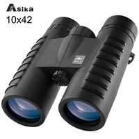 Asika 10x42 HD Binoculars Wide Angle Professional Binocular High Power Telescope Bak4 Prism Optics for Outdoor Camping Hunting 1