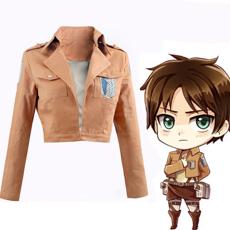 Костюм для косплея Eren Yeager Armin Arlert Mikasa Ackerman Levi вечерние костюмы Хэллоуина |