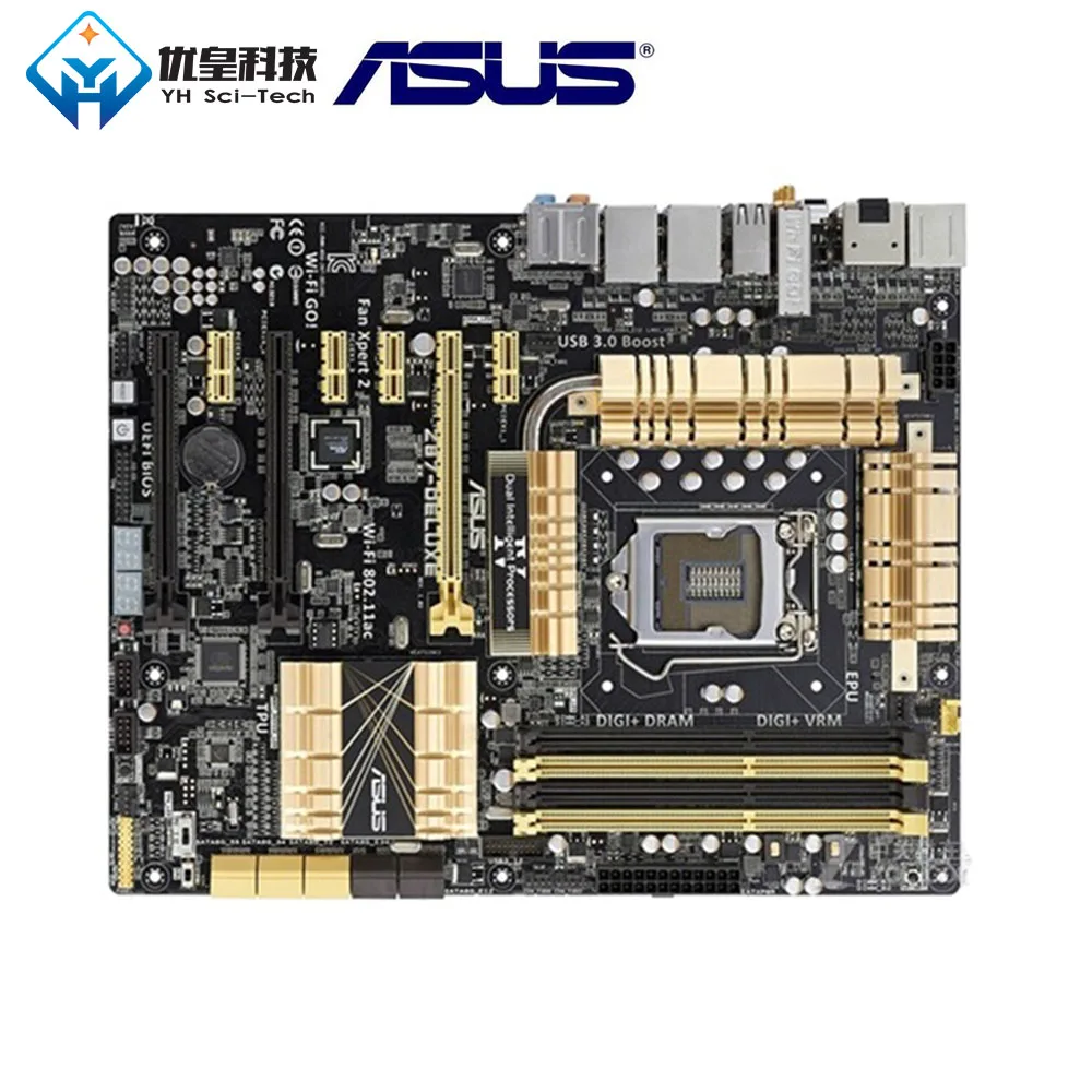 Asus Z87-Deluxe Intel Z87 Б/у настольное гнездо для материнской платы LGA 1150 Core i7/i5/i3/Pentium/Celeron DDR3 32G ATX