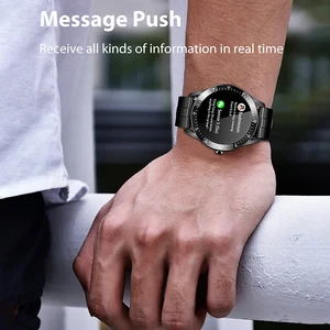 Image 4 - 15 dni długi na baterie życie inteligentny zegarek mężczyźni w pełni dotykowy ekran wodoodporny Smartwatch dla androida IOS opaska monitorująca aktywność fizyczną wiadomość przypomnij