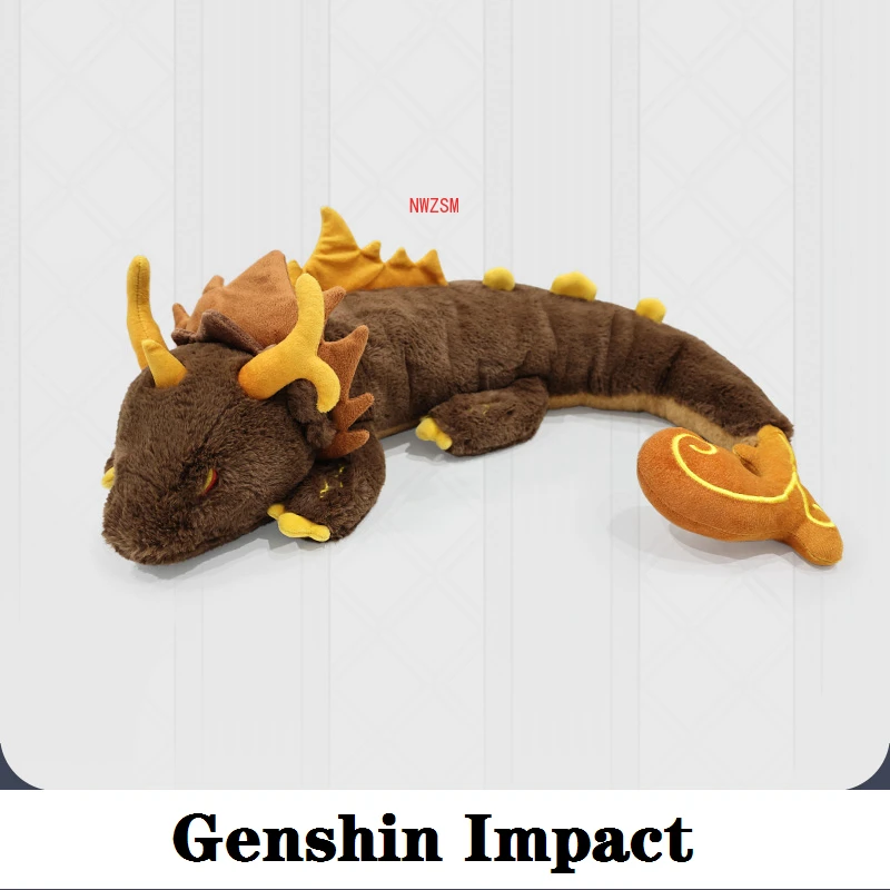 Rock King Zhong Li Cosplay Game Genshin Impact Plush Doll Anime Project Soft Pillow Stuffed Toy Kids Gift Halloween Xmas Dragon