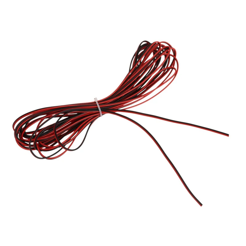 22 GAUGE 8M RED BLACK ZIP WIRE AWG CABLE POWER GROUND STRANDED tinned copper CAR