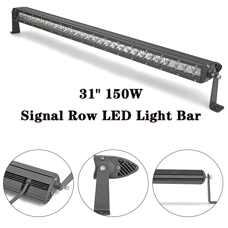 

31” Signal Row 150W LED Light Bar /Work Light 12V 24V IP67 For Jeep SUV Truck 4X4 UAZ 4WD ATV Off Road Driving Fog Light Lamp