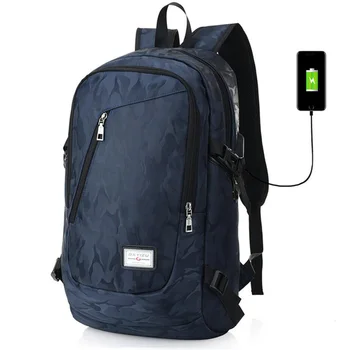 

Men's USB Charge Port Daypack Camouflage Multi-function Backpack Male School Bag Large Capacity Laptop Teenager Women Travel Bag