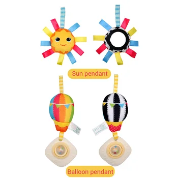 

Stroller Play Arch Rainbow Toy Bed Clip Hanging Bell Baby Stroller Pendant Baby Rattle Play Toy Stroller Pendant Baby Rattle Toy