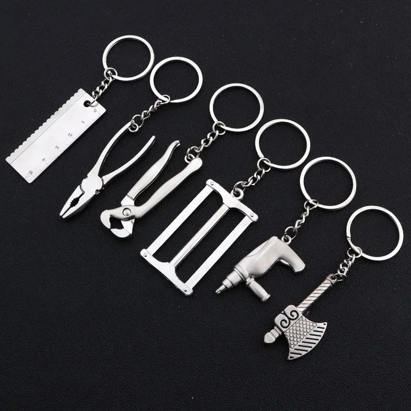 Shovel，Hammer Saw Wrench Screwdriver Etc. Creative Simple Keychain Imitation Tool Key Chain Pendant | Украшения и аксессуары