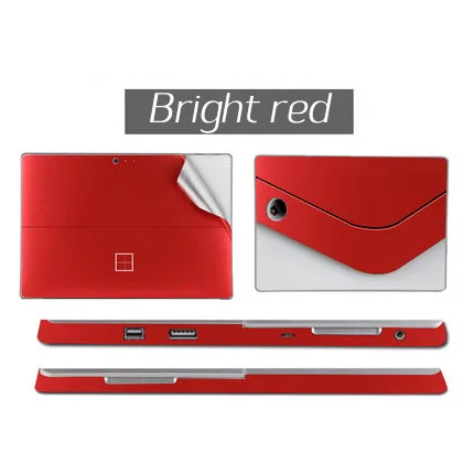 Наклейки на ноутбук для microsoft Surface Pro 4 Pro 5 Pro 6, супертонкие наклейки на ноутбук для Surface Pro 3, наклейка на обложку - Цвет: bright red
