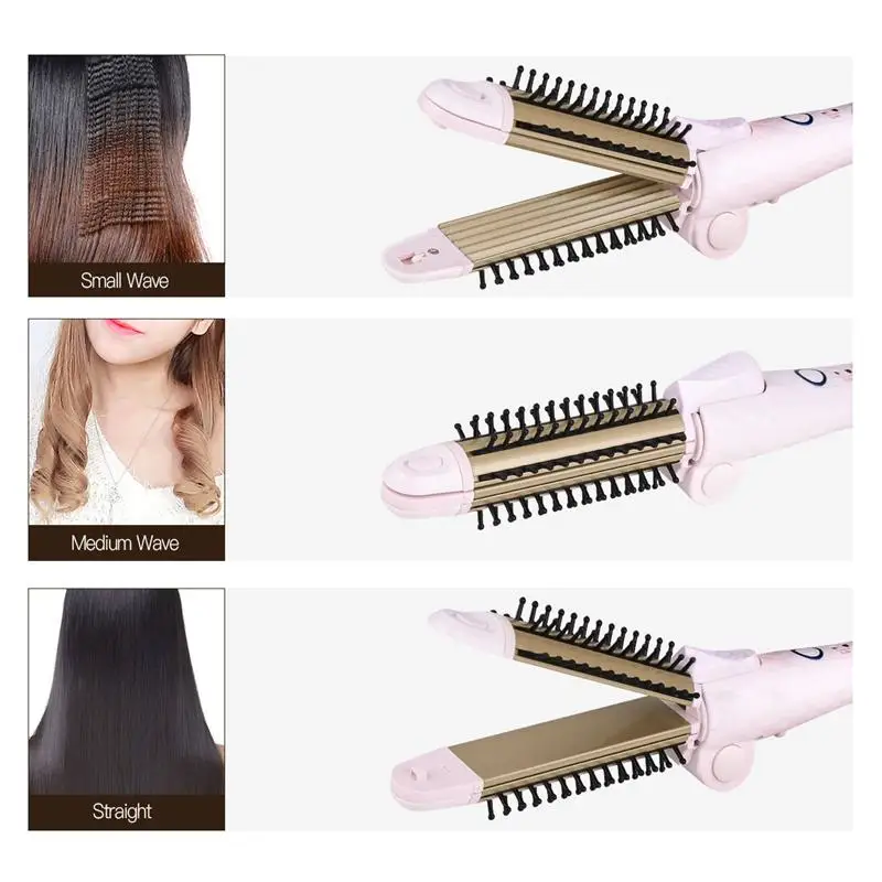 Многофункциональный волшебный выпрямитель для волос, щетка для завивки кукурузы, керамическая Складная плоская Плойка для путешествий, вращающаяся расческа Lokowka