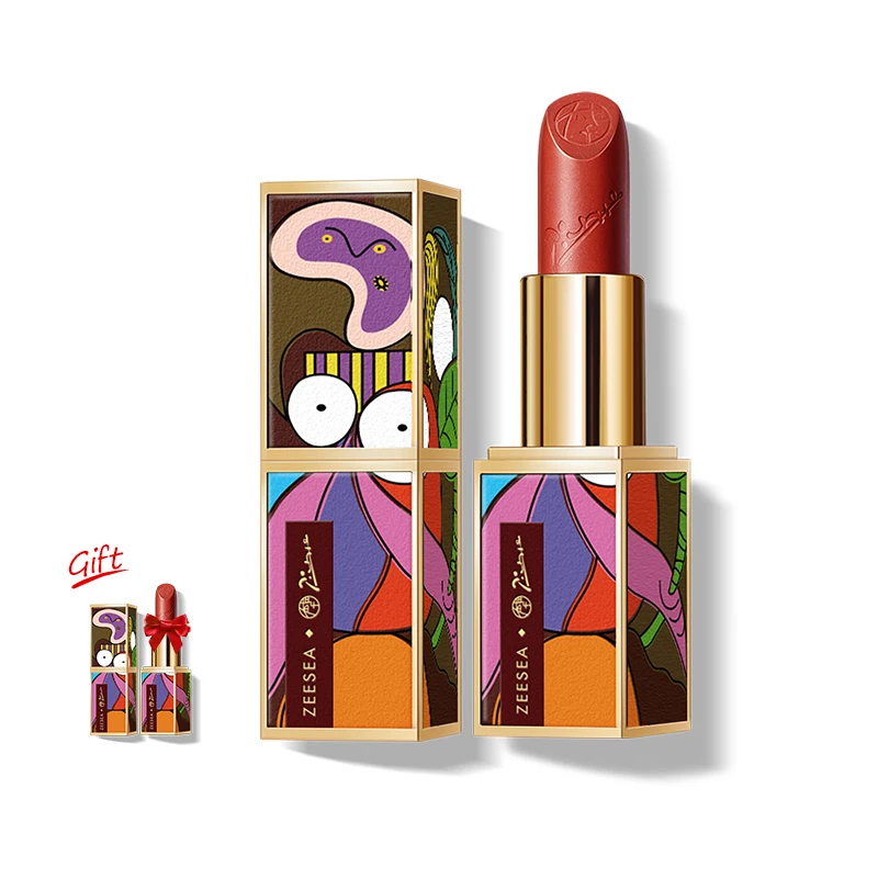 1860.0¥ 48% OFF|ZEESEA Picasso Lipstick Long Lasting Matt Waterproof Velvet Non stick Cups Natural ...