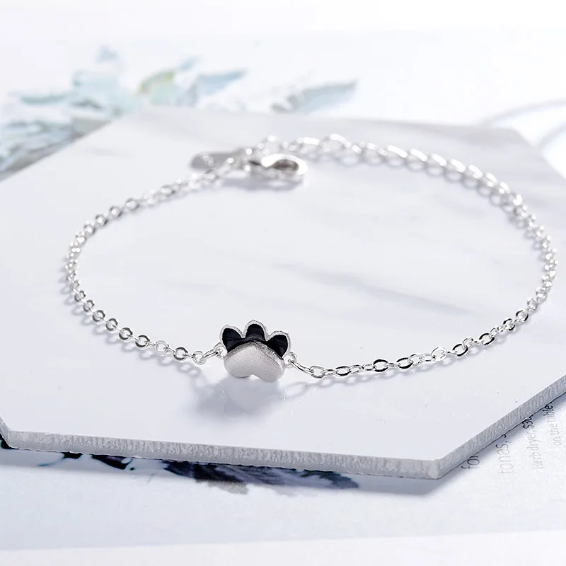 Koop TSHOU95 Leuke kat claw kitten armband sieraden zilveren sieraden rvs sieraden