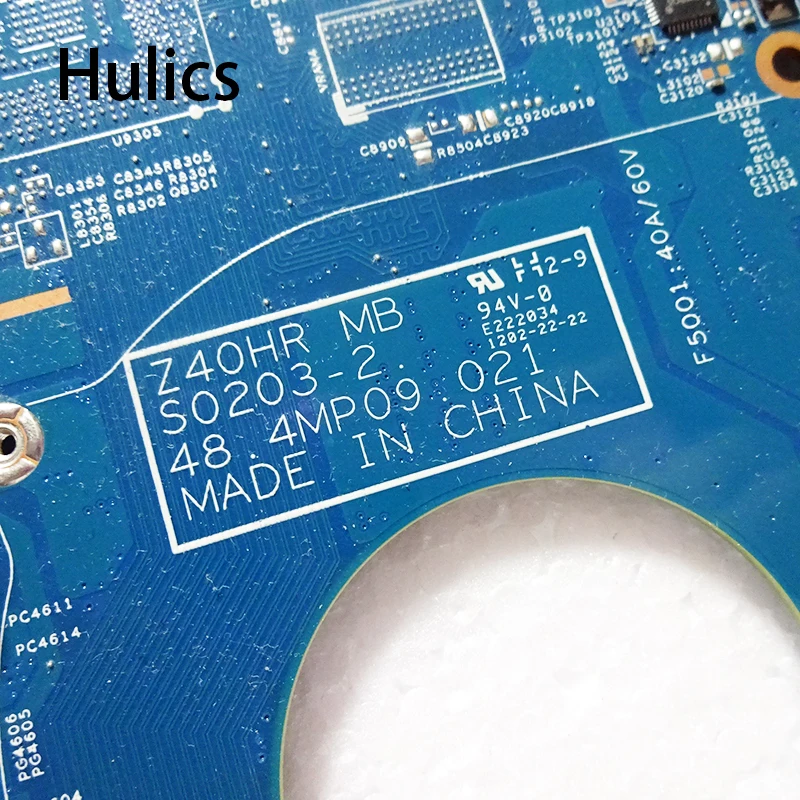 Hulics Original for SONY MBX-250 laptop motherboard A1829659A Z40HR S0203-2 48.4MP09.021