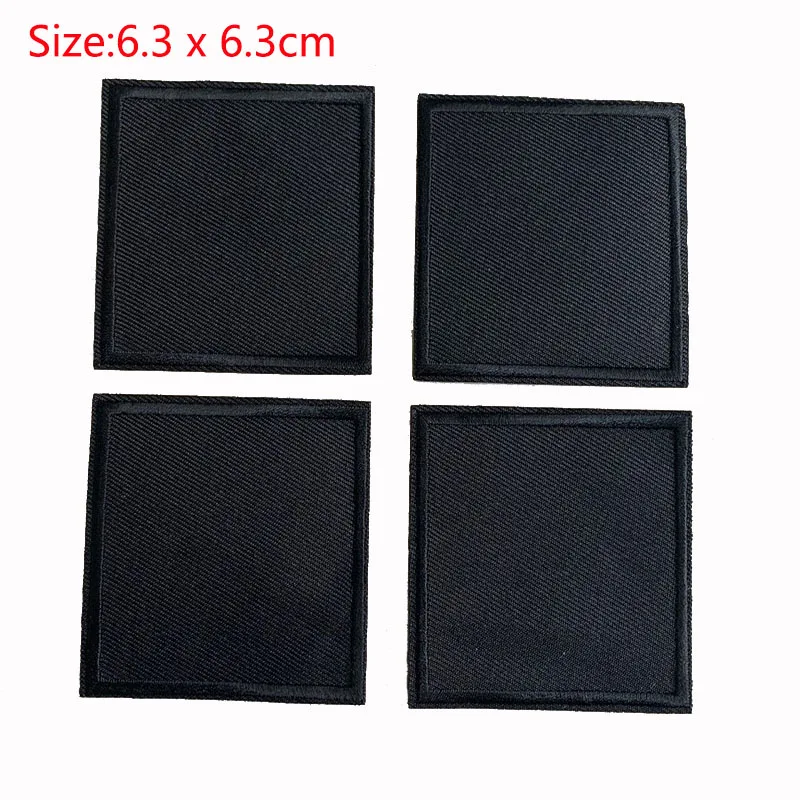 5Pcs Black patches for clothes Iron on patch embroidered applique sticker  DIY Badges decorative accessories